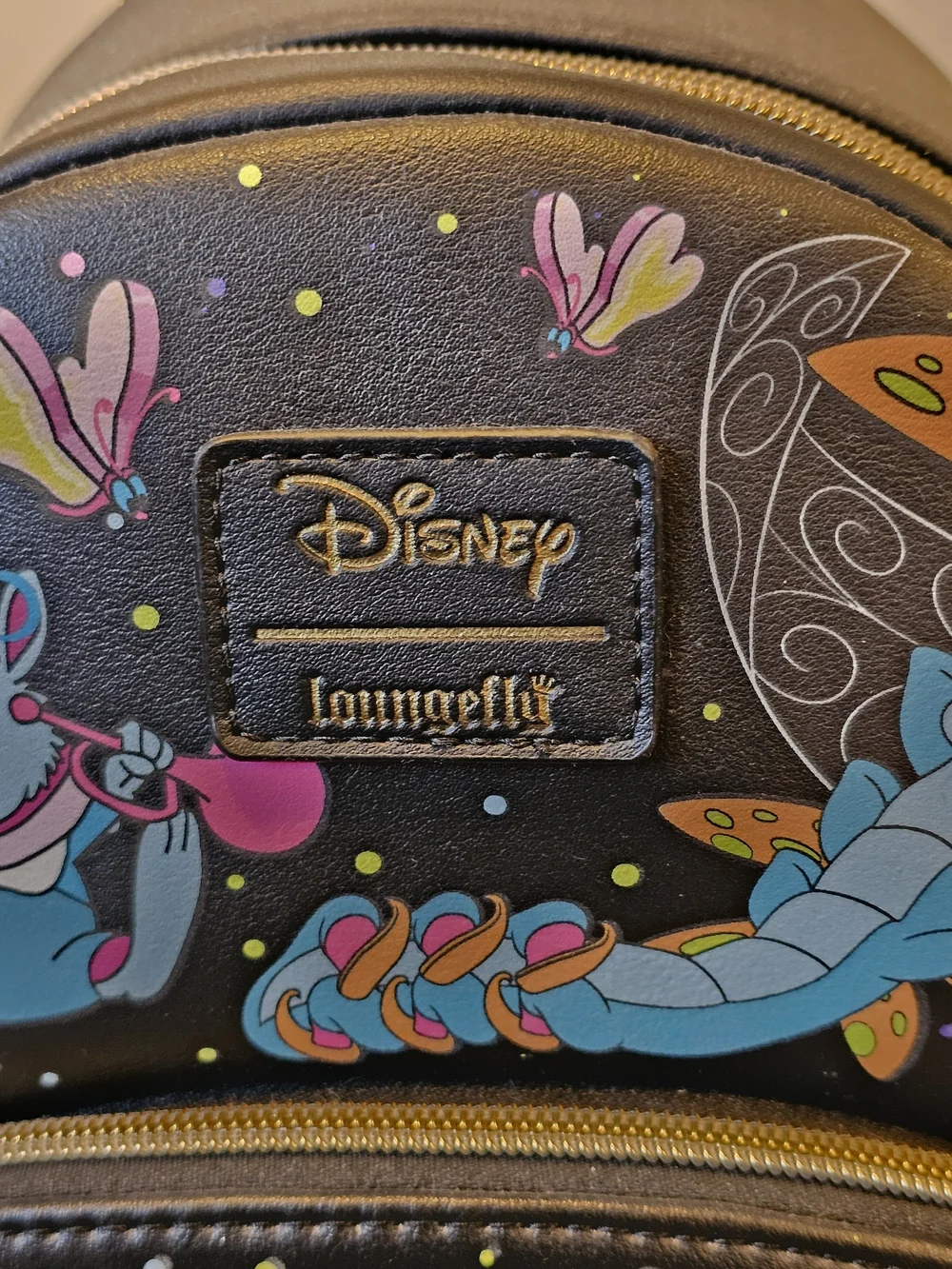 NWT 2023 Loungefly Disney Alice In Wonderland Glow In The Dark Mini Backpack